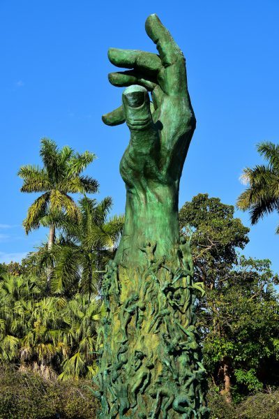 Hand Sculpture at Holocaust Memorial in Miami Beach, Florida - Encircle Photos