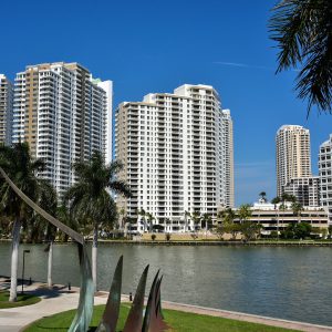 Condo Towers on Brickell Key in Miami, Florida - Encircle Photos