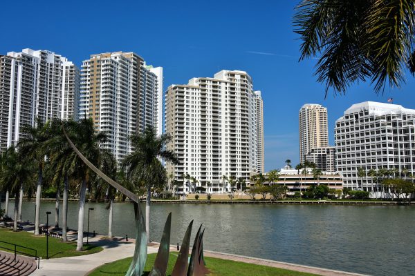 Condo Towers on Brickell Key in Miami, Florida - Encircle Photos