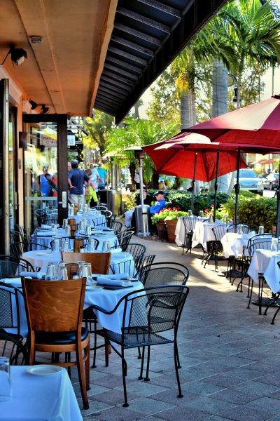 Outdoor Café Seating in Naples, Florida - Encircle Photos
