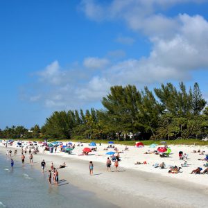 People Enjoying Sandy Beach in Naples, Florida - Encircle Photos