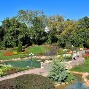 Sunken Garden in Canada at Epcot in Orlando, Florida - Encircle Photos