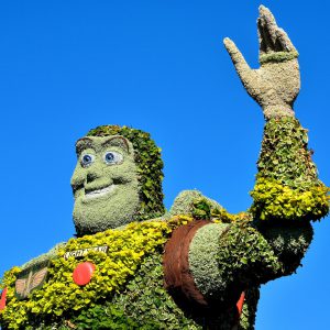 Buzz Lightyear Topiary in Future World East at Epcot in Orlando, Florida - Encircle Photos