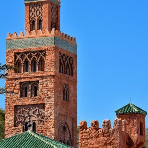 Minaret and Wall in Morocco at Epcot in Orlando, Florida - Encircle Photos