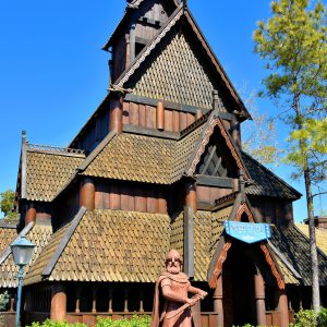 Stave Church in Norway at Epcot in Orlando, Florida - Encircle Photos