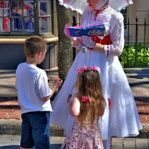 Mary Poppins Signing Autographs in United Kingdom at Epcot in Orlando, Florida - Encircle Photos