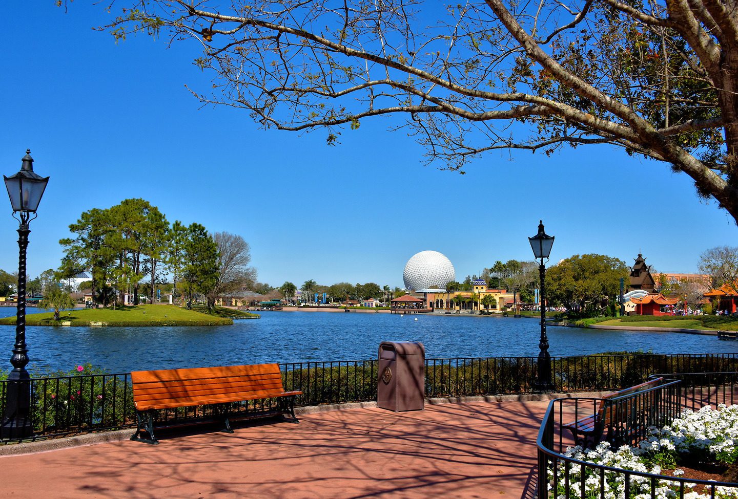 World Showcase Lagoon at Epcot - Florida Orlando Epcot World Showcase Lagoon 1440x975 