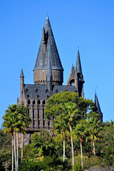 Hogwarts Castle Viewed from Distance at Islands of Adventure in Orlando, Florida - Encircle Photos
