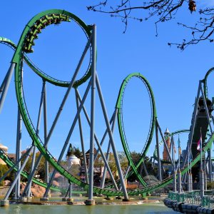 Incredible Hulk Roller Coaster at Islands of Adventure in Orlando, Florida - Encircle Photos