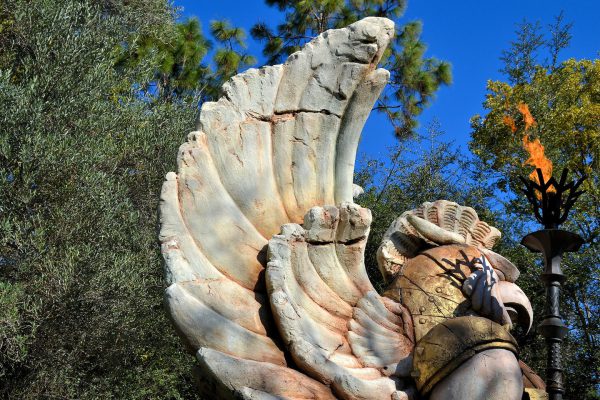 Winged Warrior in Lost Continent at Islands of Adventure in Orlando, Florida - Encircle Photos