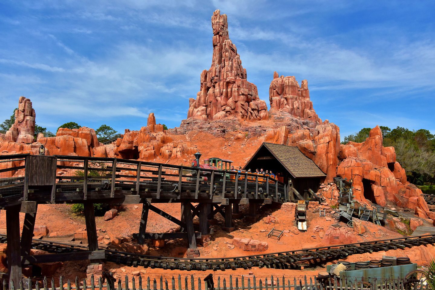Big Thunder Mountain Railroad in Frontierland at Magic Kingdom in Orlando, Florida - Encircle Photos