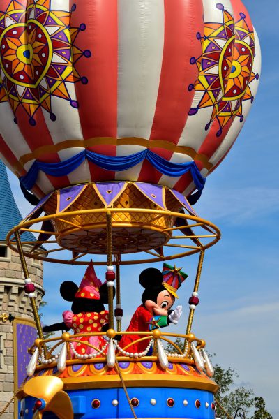 Mickey and Minnie on Parade Float at Magic Kingdom in Orlando, Florida - Encircle Photos