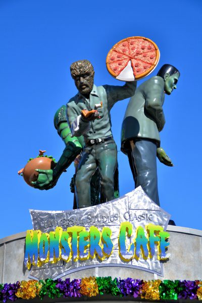 Rotating Monsters Café Sign at Universal in Orlando, Florida - Encircle Photos