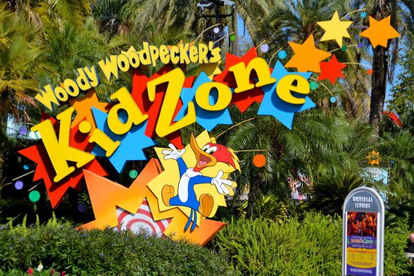 Woody Woodpecker’s Kidzone Sign at Universal in Orlando, Florida - Encircle Photos