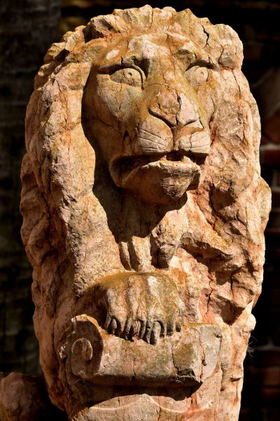 Lion Sculpture at Ringling Mansion in Sarasota, Florida - Encircle Photos