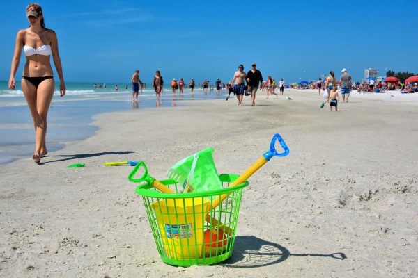 Sand Toys at Siesta Beach on Siesta Key in Sarasota, Florida - Encircle Photos