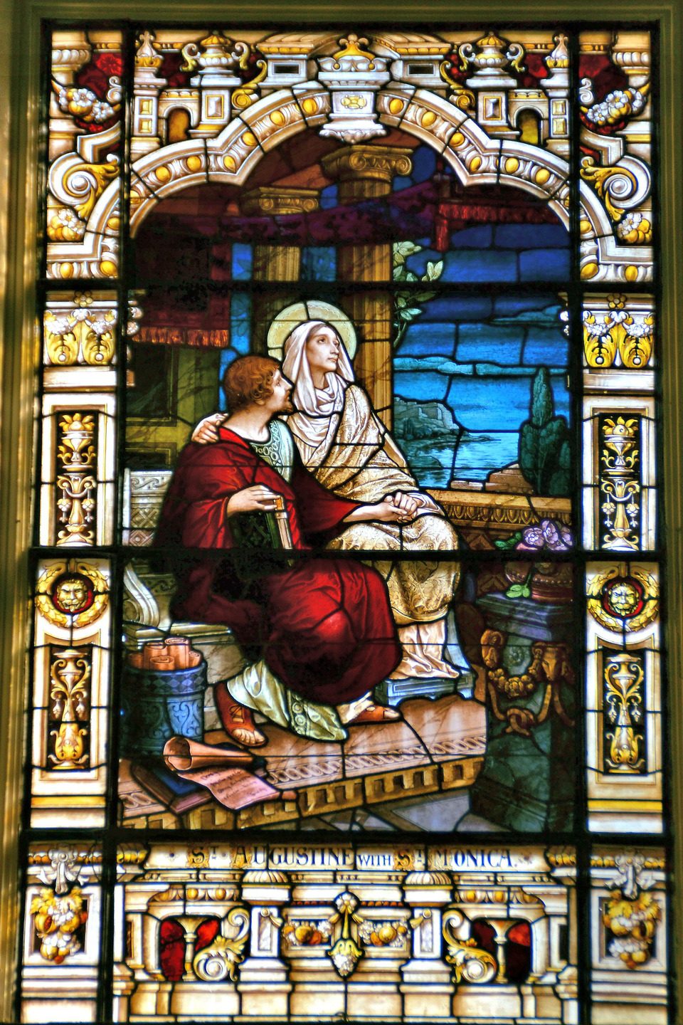 Stained Glass Window Inside Cathedral Basilica of St. Augustine