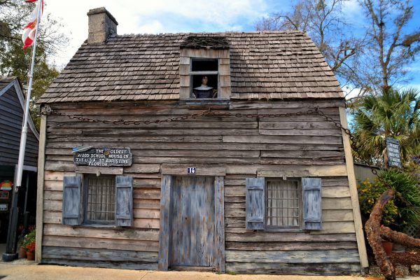 Oldest Wooden Schoolhouse in Old City of St. Augustine, Florida - Encircle Photos
