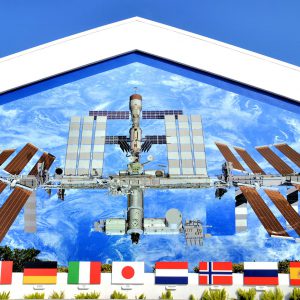 International Space Station Mural at Kennedy Space Center in Titusville, Florida - Encircle Photos