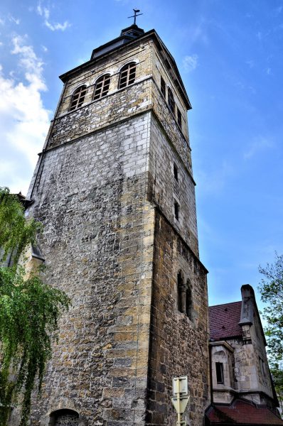 Église Saint-Maurice Tower in Annecy, France - Encircle Photos
