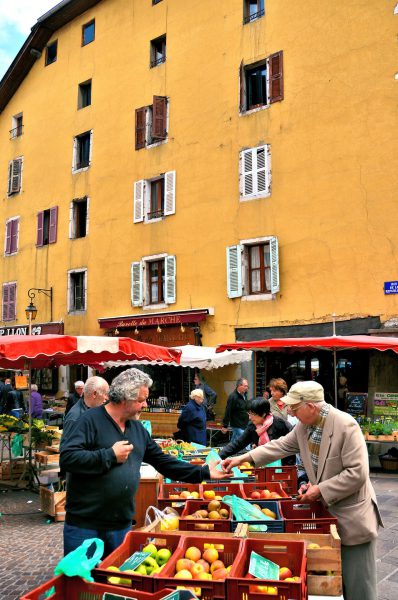 Outdoor Produce Market in Annecy, France - Encircle Photos