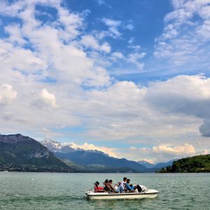 Paddle Boat in Lake Annecy in Annecy, France - Encircle Photos