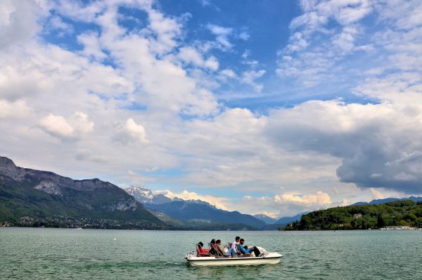 Paddle Boat in Lake Annecy in Annecy, France - Encircle Photos