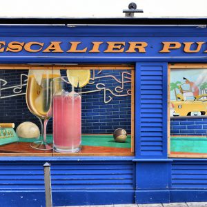 L’Escalier Pub Wall Mural in Nice, France - Encircle Photos
