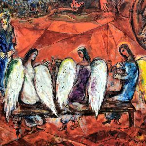 Marc Chagall’s Painting Abraham and the Three Angels in Nice, France - Encircle Photos