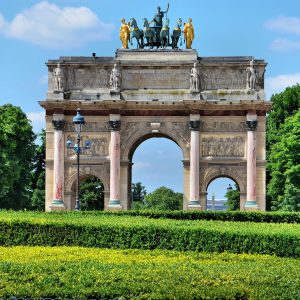 Arc de Triomphe du Carrousel at Axe Historique in Paris, France - Encircle Photos