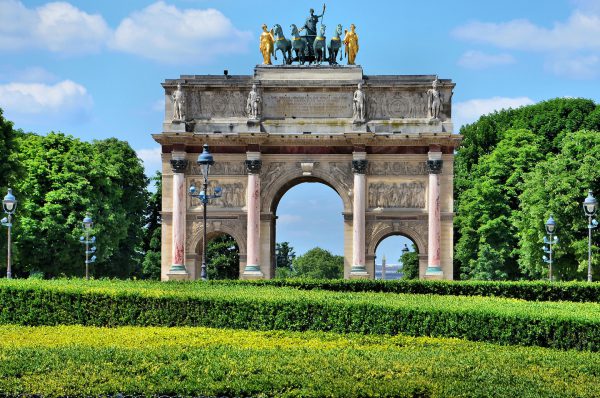 Arc de Triomphe du Carrousel at Axe Historique in Paris, France - Encircle Photos