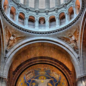 Basilique du Sacré-Coeur Apse Mosaic and Dome in Paris, France - Encircle Photos