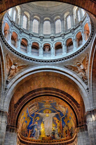 Basilique du Sacré-Coeur Apse Mosaic and Dome in Paris, France - Encircle Photos