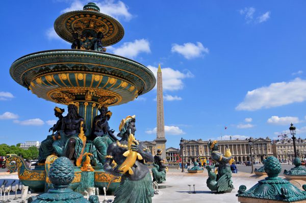 Maritime Navigation Fountain at Place de la Concorde in Paris, France - Encircle Photos
