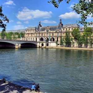 Musée du Louvre and Seine River in Paris, France - Encircle Photos