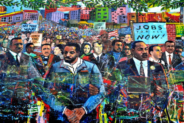 Martin Luther King Memorial Mural at MLK Visitor’s Center in Atlanta, Georgia - Encircle Photos