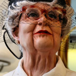 Old Wax Woman Wearing Pillbox Hat in Baden-Baden, Germany - Encircle Photos