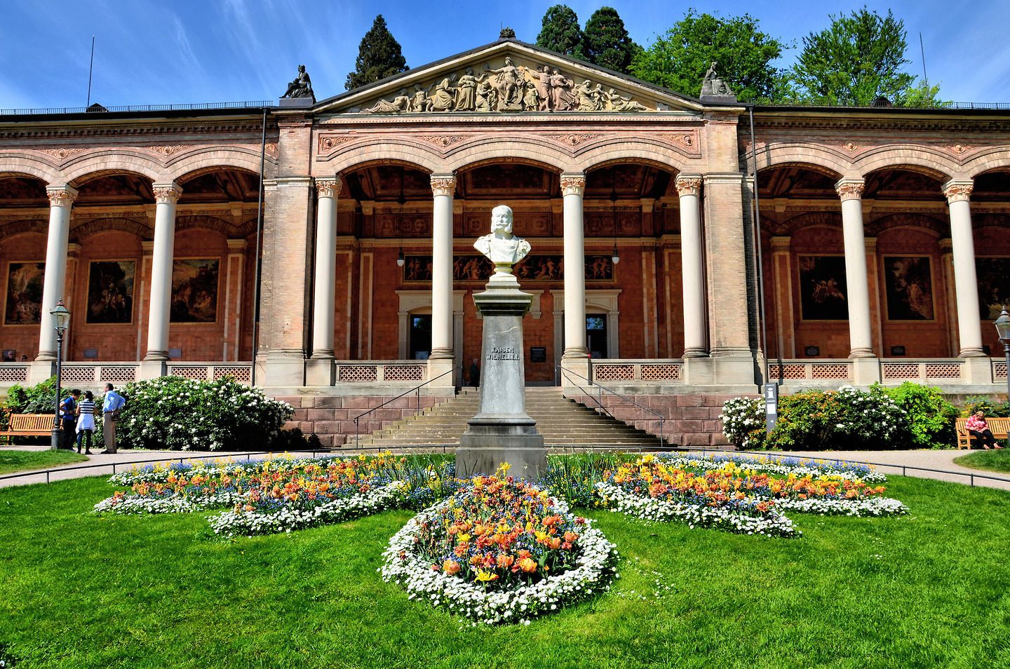 Kaiser Wilhelm I Bust at Trinkhalle in Baden-Baden, Germany - Encircle Photos