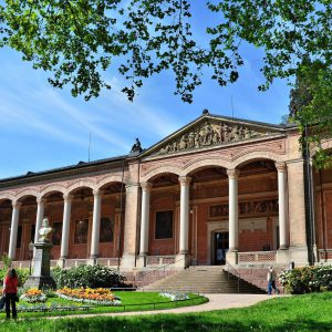 Trinkhalle Side View and Garden in Baden-Baden, Germany - Encircle Photos
