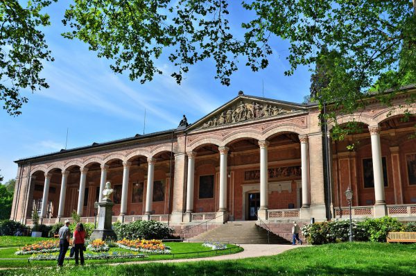 Trinkhalle Side View and Garden in Baden-Baden, Germany - Encircle Photos