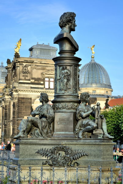 Ernst Rietschel Bust on Brühl’s Terrace in Dresden, Germany - Encircle Photos