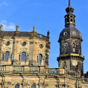 Royal Palace Clock Tower in Dresden, Germany - Encircle Photos
