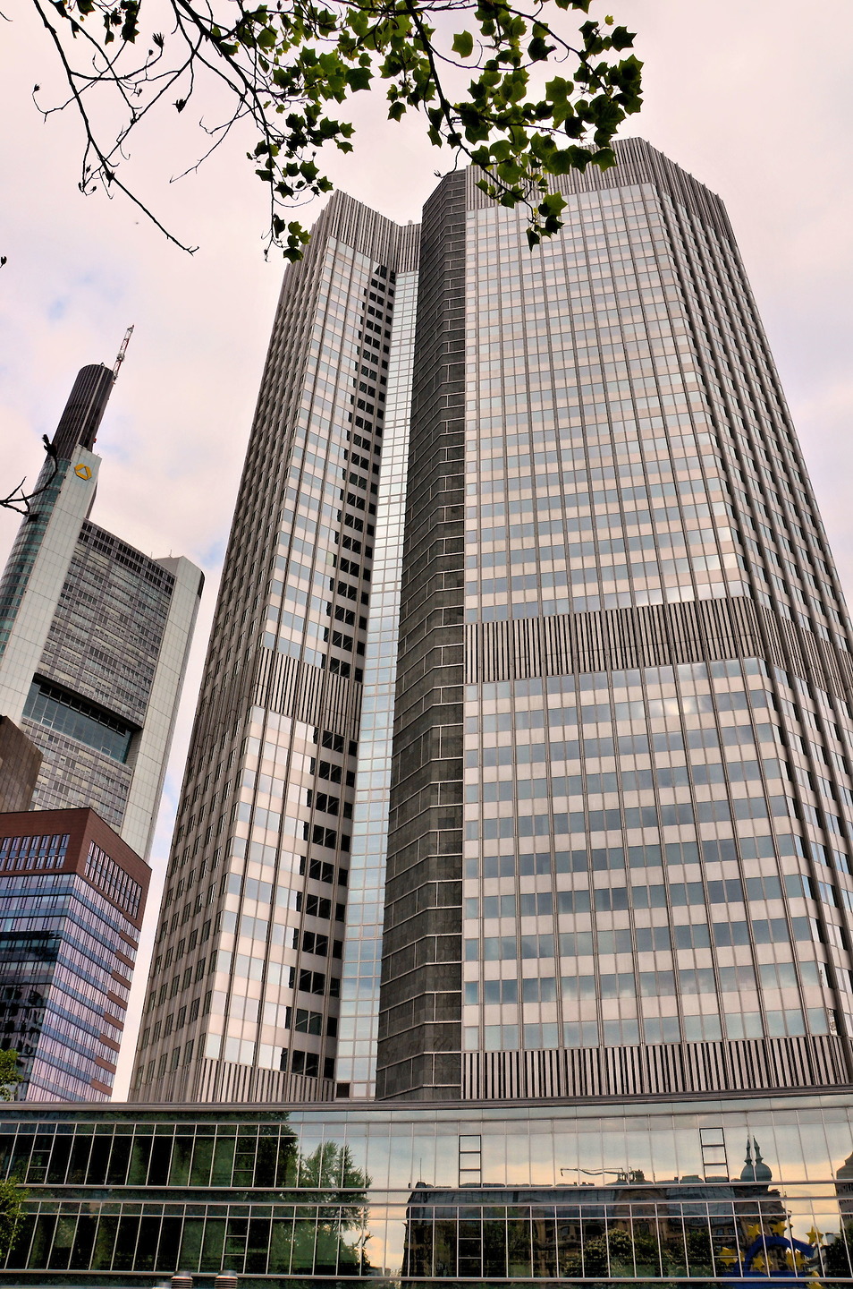 Commerzbank Tower And Eurotower In Frankfurt Germany Encircle Photos