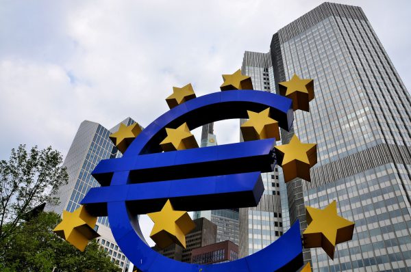 European Central Bank and Euro Sculpture in Frankfurt, Germany - Encircle Photos