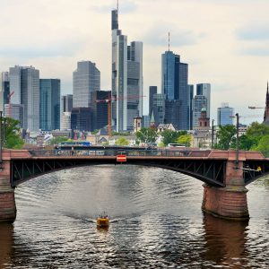 Skyline of Downtown Frankfurt, Germany - Encircle Photos