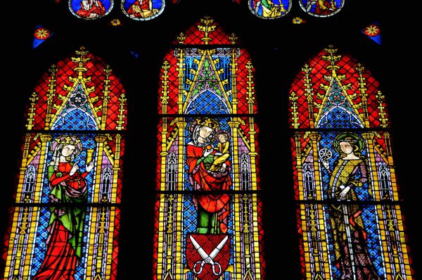 Freiburg Minster Stained Glass Window in Freiburg im Breisgau, Germany - Encircle Photos