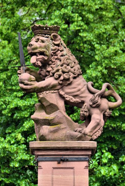 Palatine Lion Statue in Heidelberg, Germany - Encircle Photos
