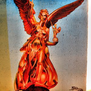 Greek Goddess Nike Mural in Munich, Germany - Encircle Photos