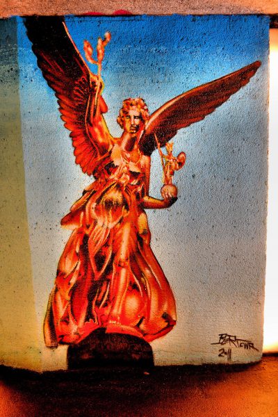 Greek Goddess Nike Mural in Munich, Germany - Encircle Photos