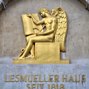 Lesmueller Haus Bas-relief in Munich, Germany - Encircle Photos